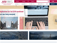 Tablet Screenshot of admissions.apu.ac.jp